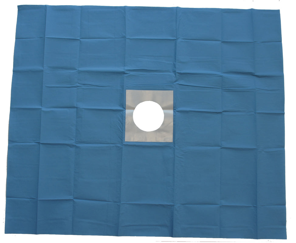 Telo chirurgico 75x90 cm con foro diam. 10 cm - confezione singola