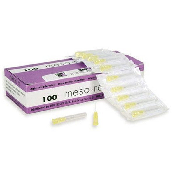 MESO-RELLE Aghi Mesorelle Luer per scleroterapia e filler 12 mm