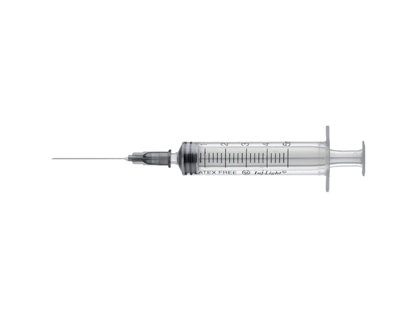Siringhe Inj/Light con ago 5 ml - cono luer centrale