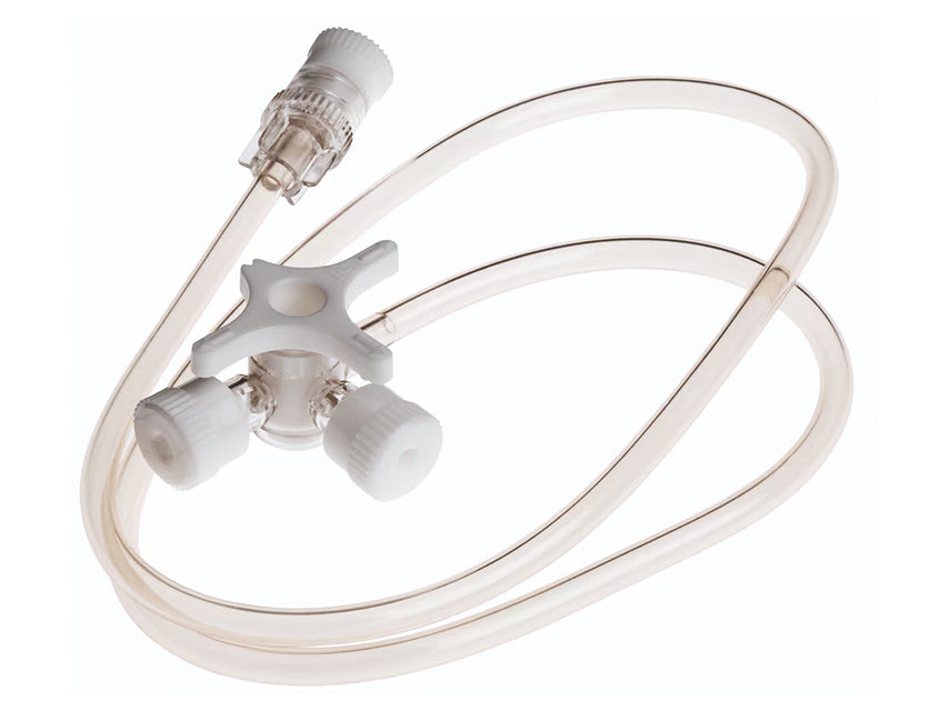 BD Connecta Plus 3 Rubinetti tre vie con prolunga 50 cm - conf.20 pz.