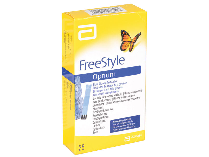Strisce glucosio abbott freestyle optium - conf. 25 pz.