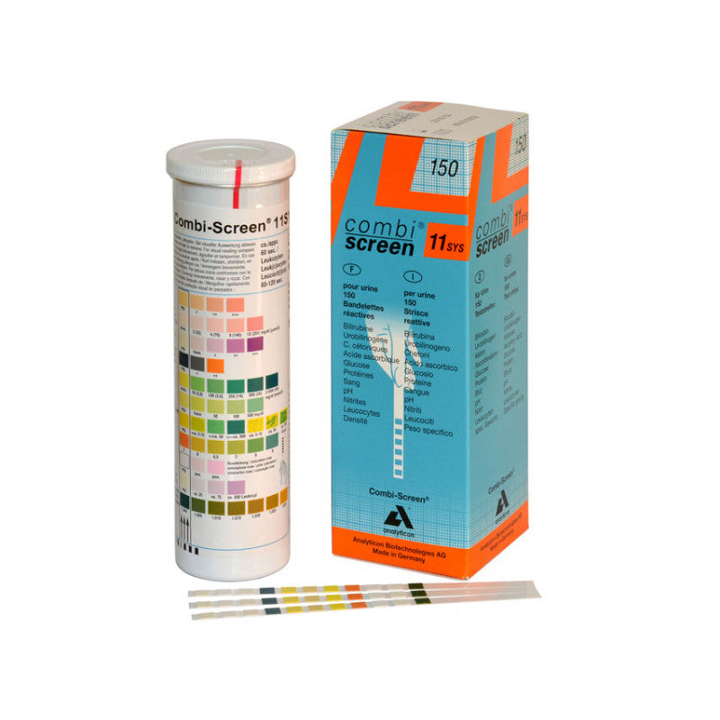 Strisce urine Combi Screen SYS
11 parametri - prive di protezione dall'acido ascorbico - Conf.150 strisce