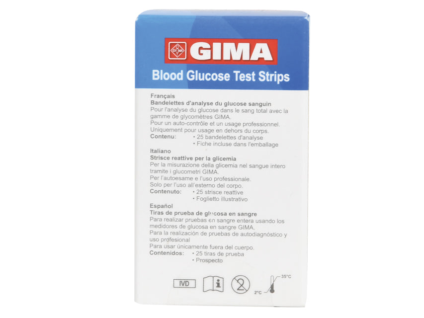 Strisce glucosio per glucometro Gima