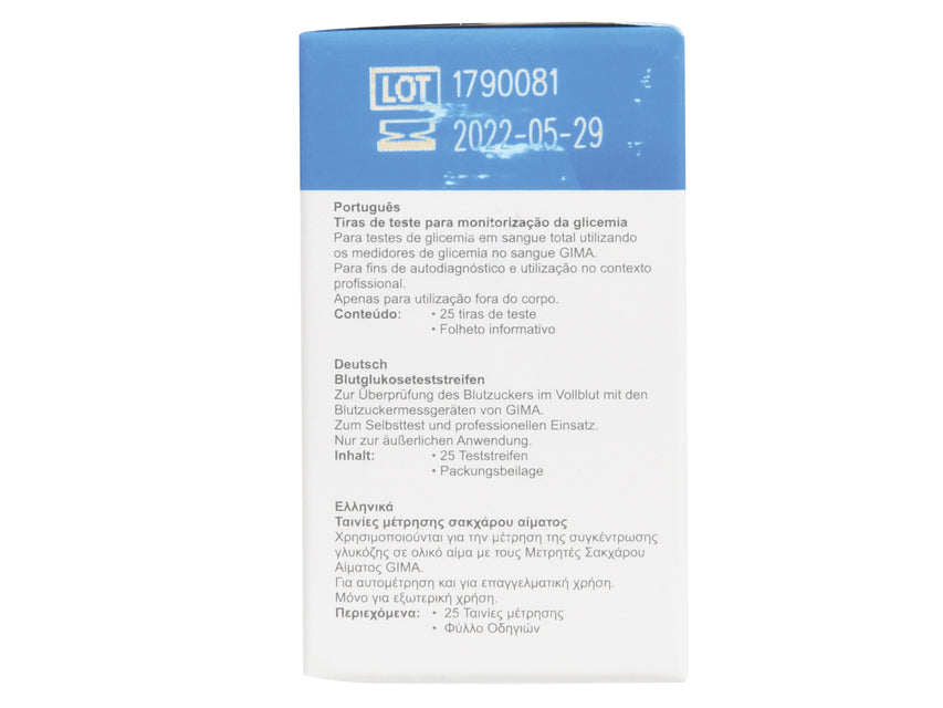 Strisce glucosio per glucometro Gima