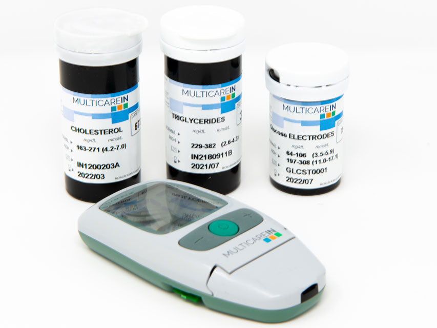 Multicare In Starter Kit - Lecteur de cholestérol, glycémie, triglycérides