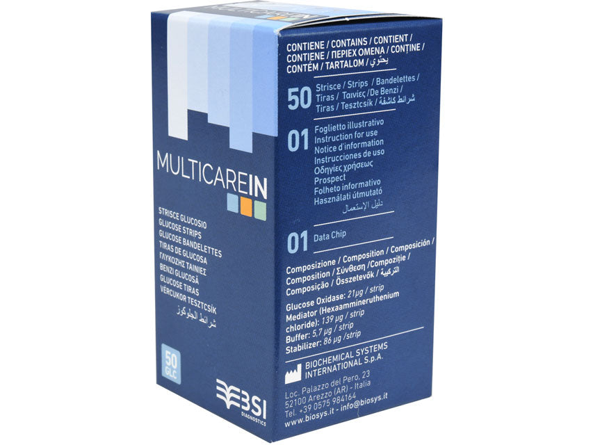 Strisce glicemia per cod. 23965/66/67, 24147/48/49, 24150/51/52/53 - conf. 50 pz.