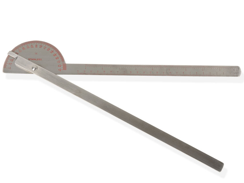Goniometro a bracci lunghi 180° - in acciaio inox - 1 pz.