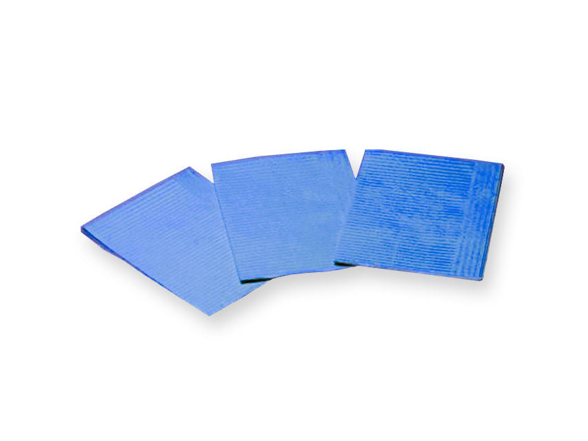 Bavaglini/Salviettine politenate blu 33 x 45 cm - Conf.500 pz.