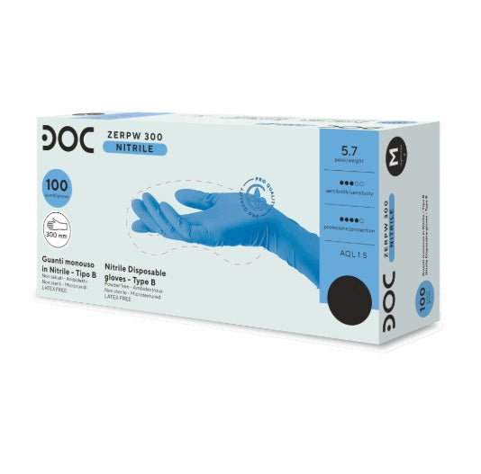 DOC Guantes de nitrilo largos 300 mm