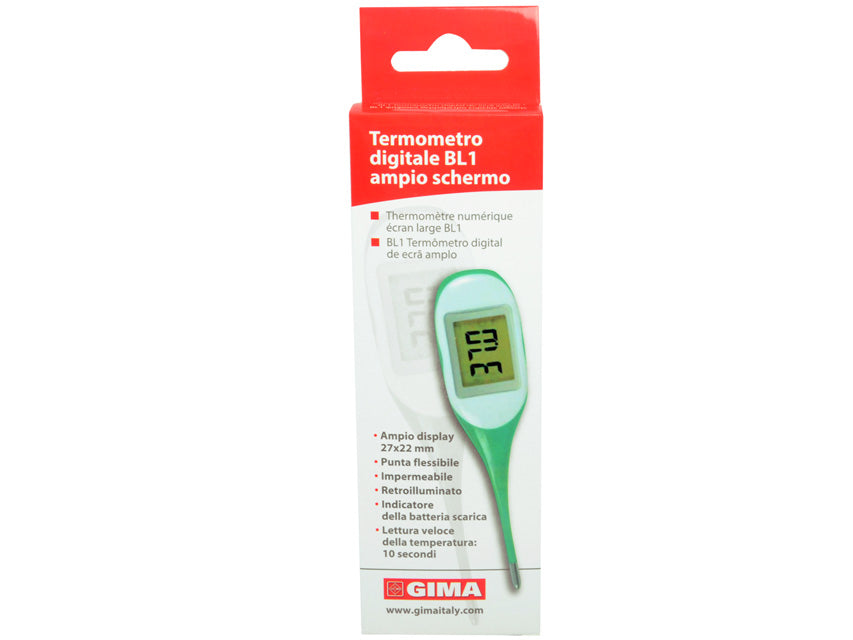 Termometro Digitale Gima BL1 Ampio Schermo - Fornito in Scatola