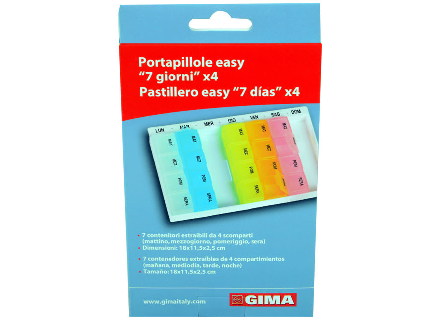 Portapillole settimanale x4 easy - inglese - 1 pz.