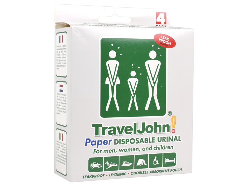 Traveljohn wc portatile in carta - 800 cc - conf. 4 pz.