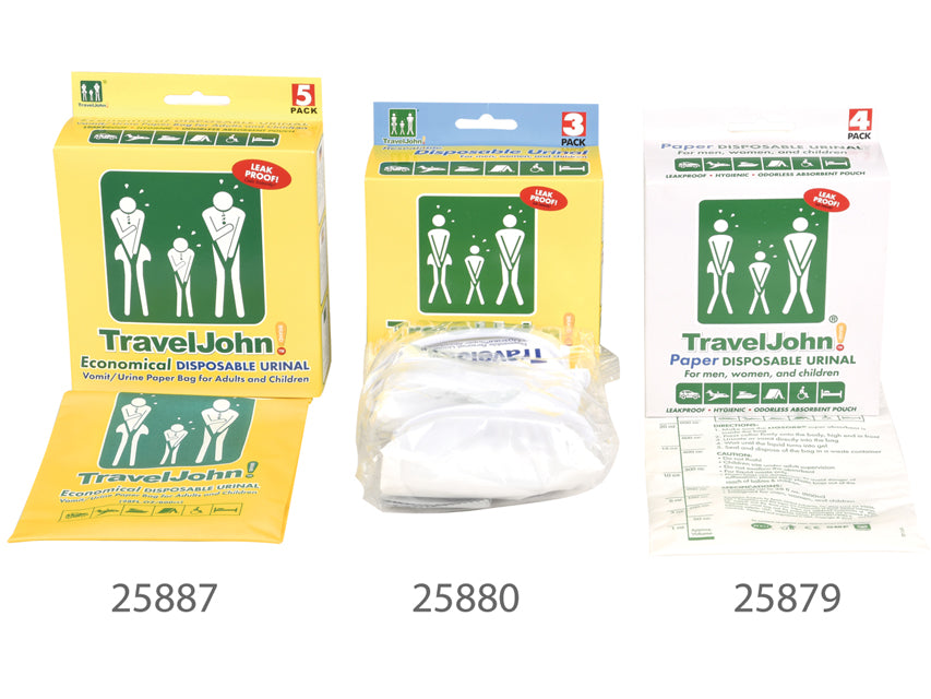 Traveljohn wc portatile in carta - 800 cc - conf. 4 pz.
