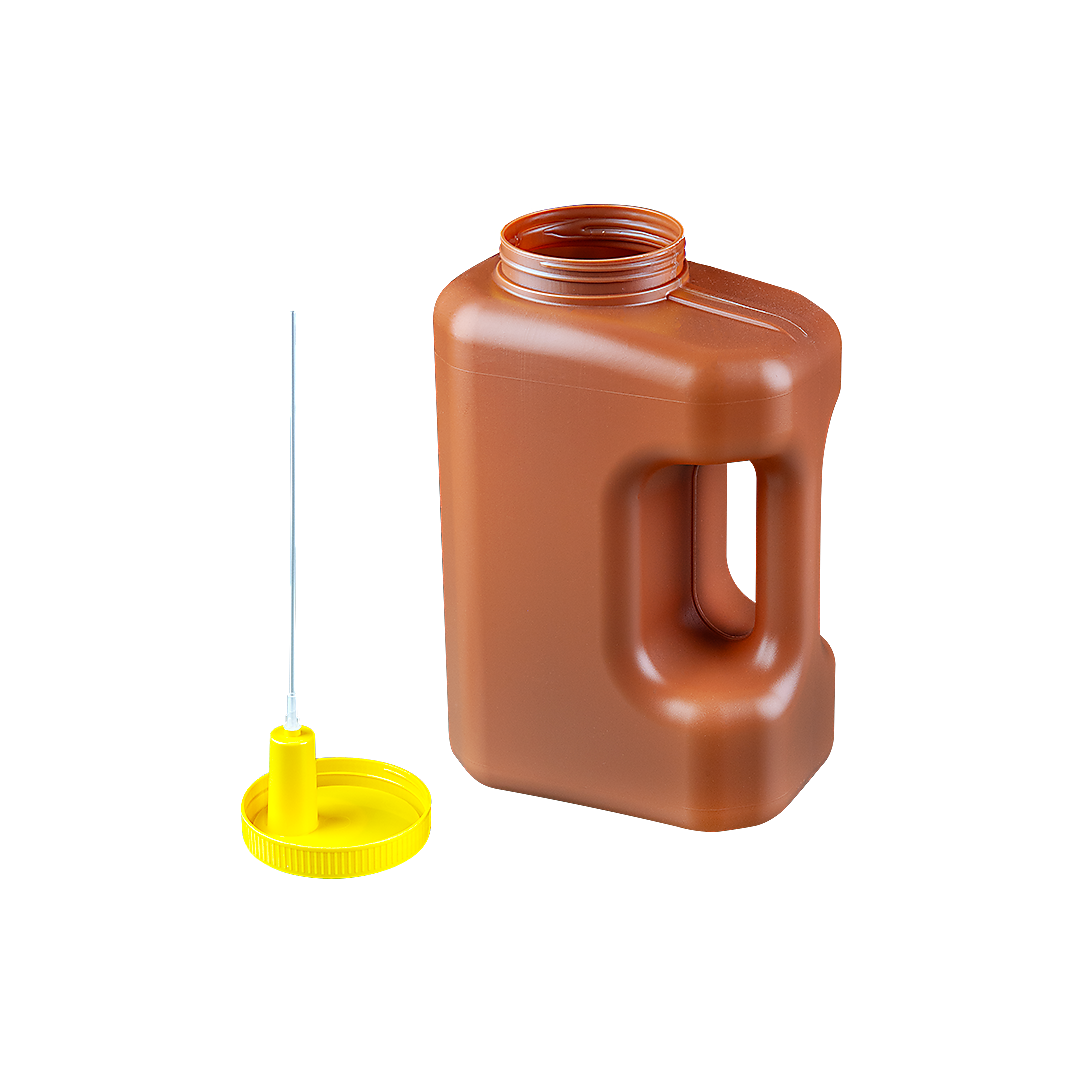Bidon à urine 24 h de 3000 ml avec système d'aspiration