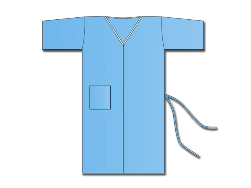 Kimono monouso tnt - colore blu - Taglia unica - Conf.100 pz.
