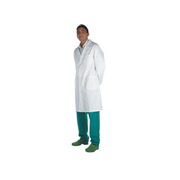 GIMA Camice cotone uomo - bianco - DPI Classe I
