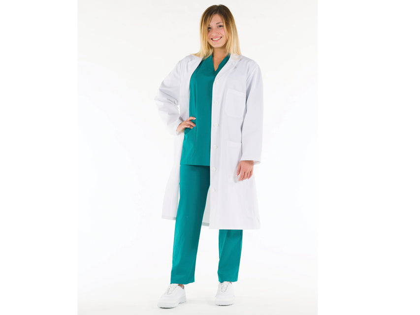 GIMA Camice cotone donna - bianco - DPI Classe I