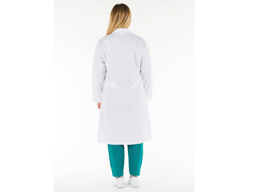 Bata de algodón blanca para mujer talla 50