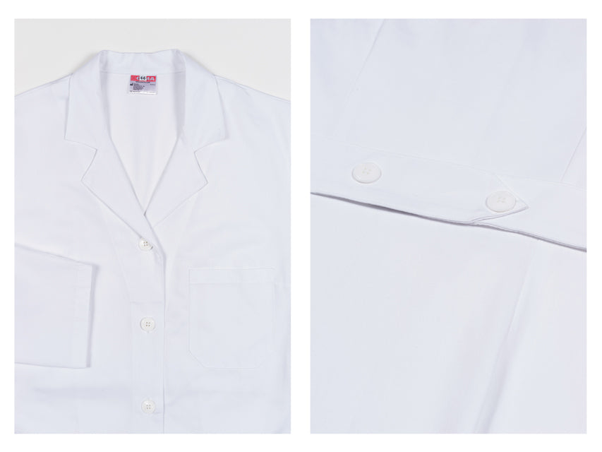 Bata de algodón blanca para mujer talla 50