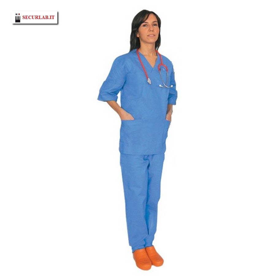 Baumwollhose - hellblau - XS