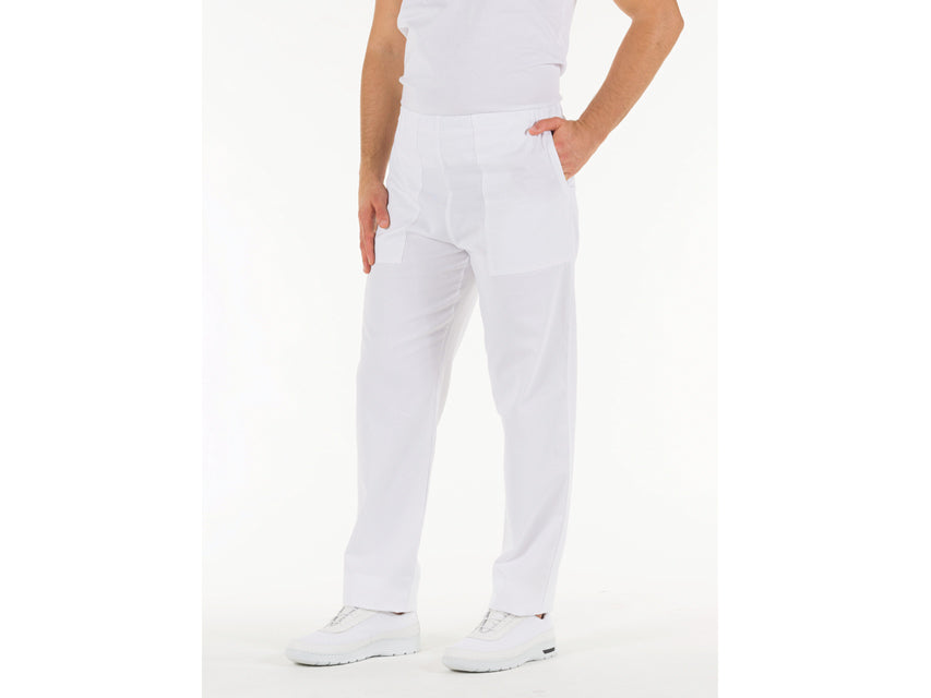 Pantaloni in cotone - bianchi - M