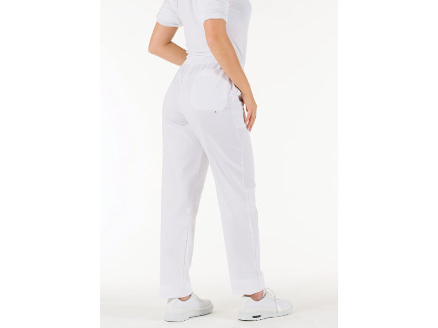 Pantaloni in cotone - bianchi - M