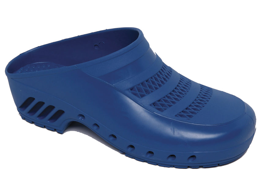 GIMA blaue Holzschuhe mit Löchern