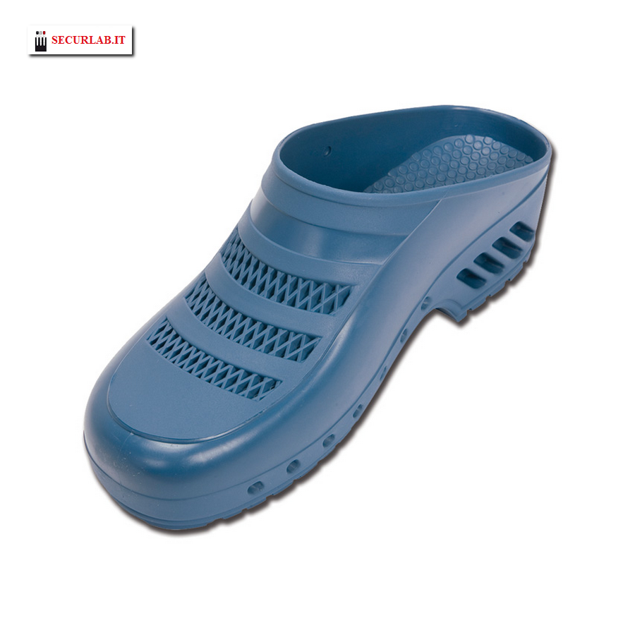 GIMA blaue Holzschuhe mit Löchern