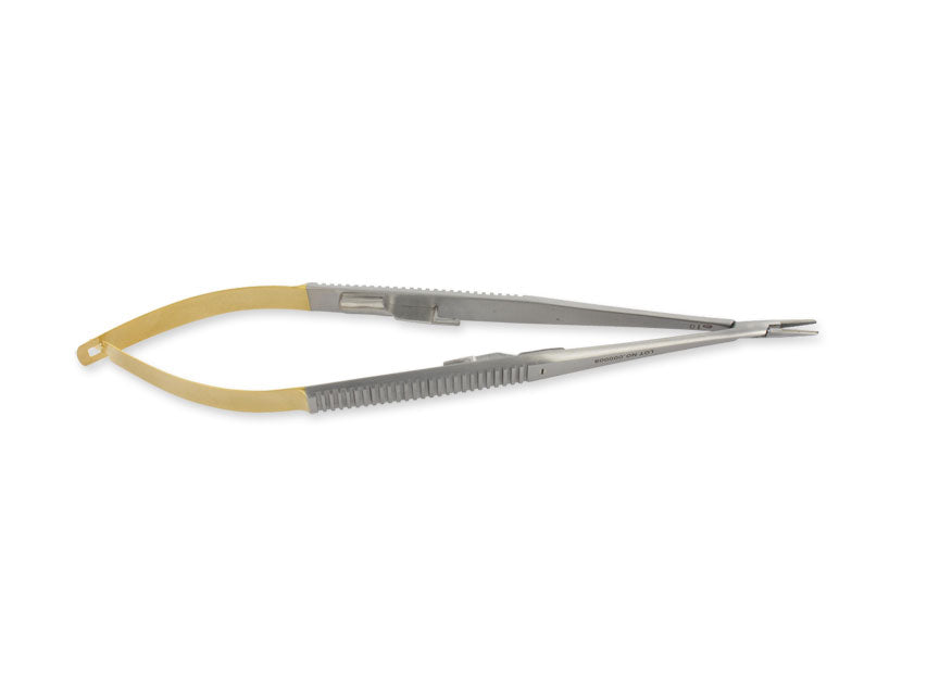 Castroviejo c.t. Nadelhalter Gerade - 14 cm - gezahnte Spitzen - 1 Stk.