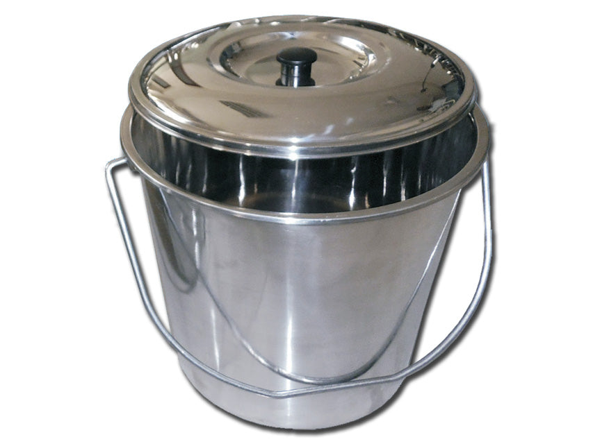 Edelstahlkorb mit Deckel