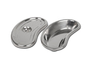 Bacinella reniformei n acciaio con coperchio - 247x122x43 mm