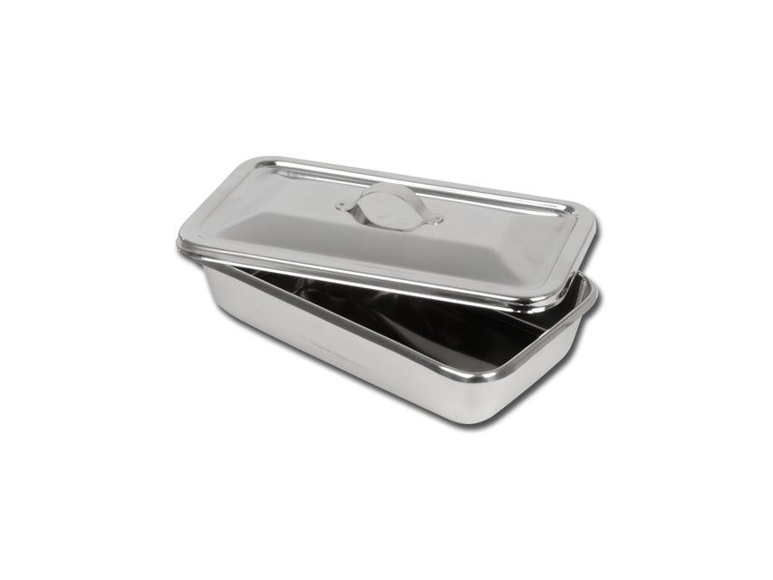 Vassoio con coperchio inox
223x126x45 mm