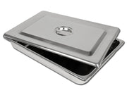 Vassoio+coperchio inox 440x320x64 mm - 1 pz.