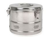 Drum cilindrico per sterilizzazione in autoclave o sterilizzatrice a secco.