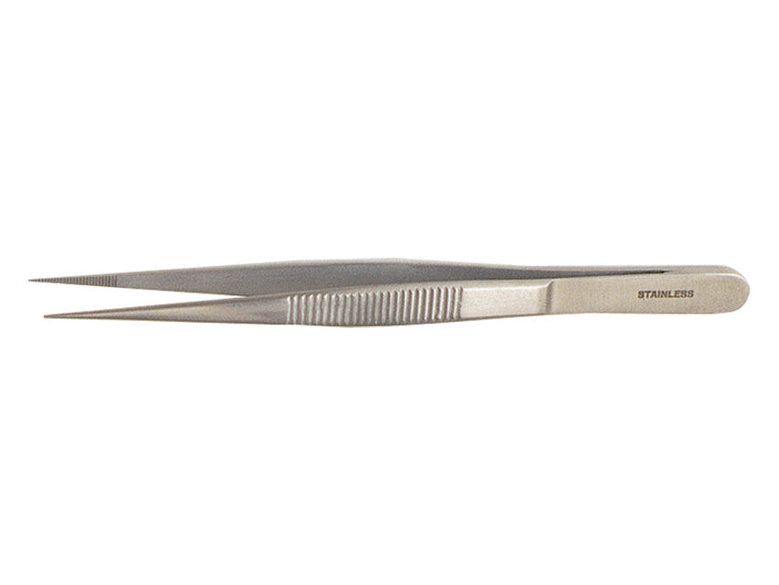 Pinza punte fini per dermatologia in inox - 12 cm - conf. 1 pz.
