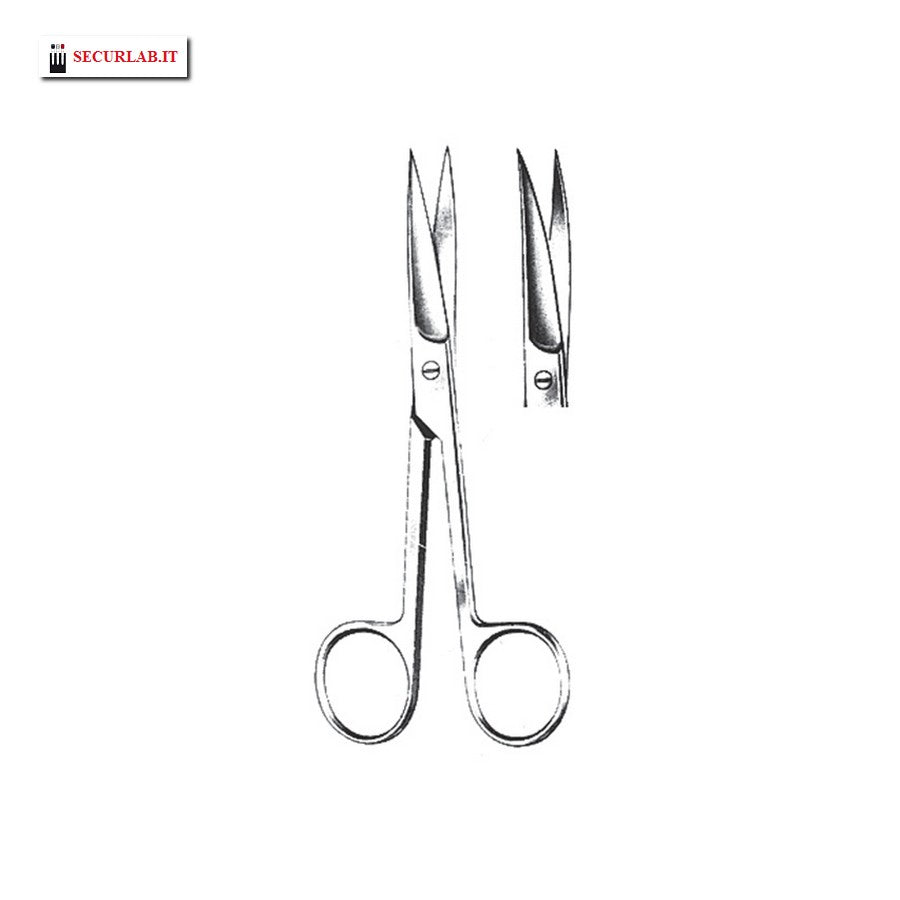 Forbice curva punte acute - 14,5 cm
