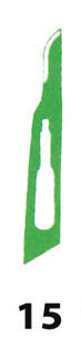 Lame Gima inox n.15 sterili conf. 100 pz.