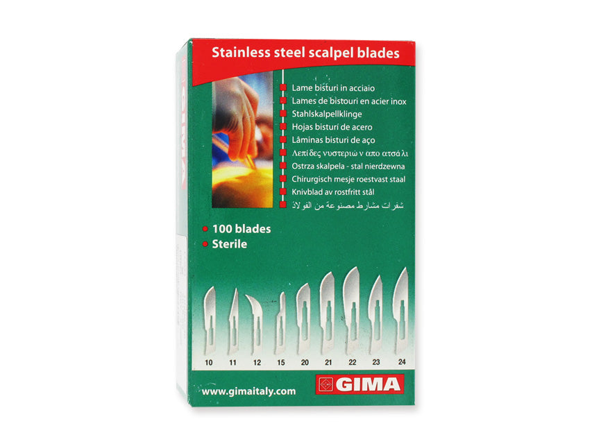 Lame gima inox n. 21 sterili - conf. 100 pz.