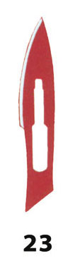 Lame gima inox n. 23 sterili - conf. 100 pz.