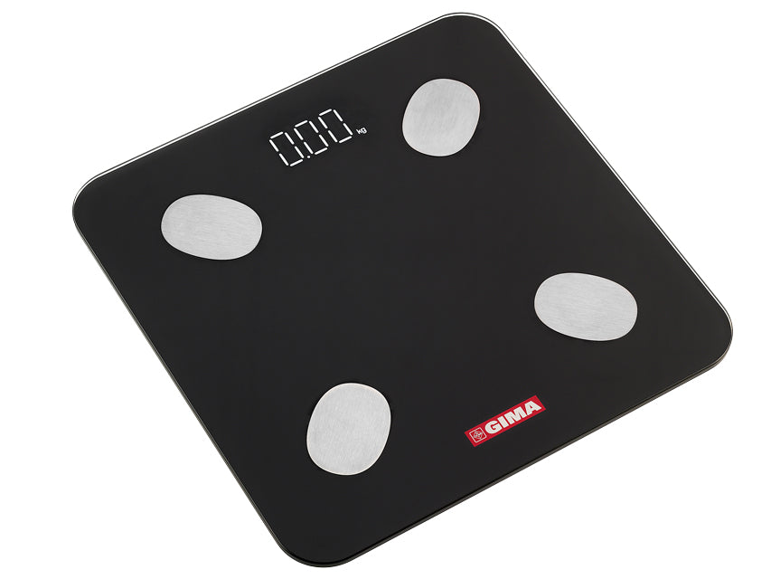 Bilancia Body Fat GIMAFIT con Bluetooth - nera