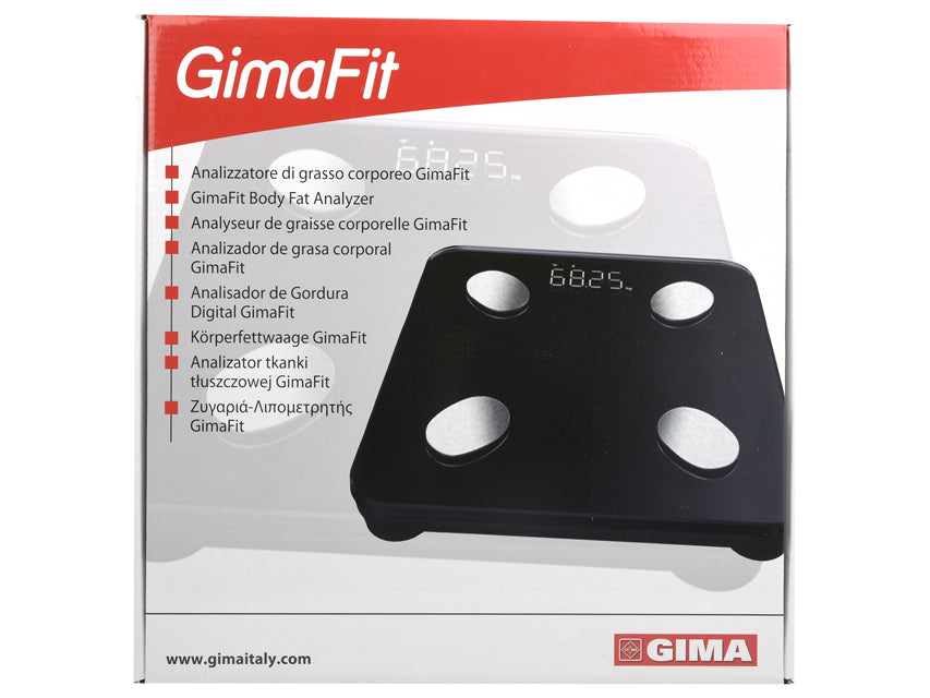 Bilancia Body Fat GIMAFIT con Bluetooth - nera