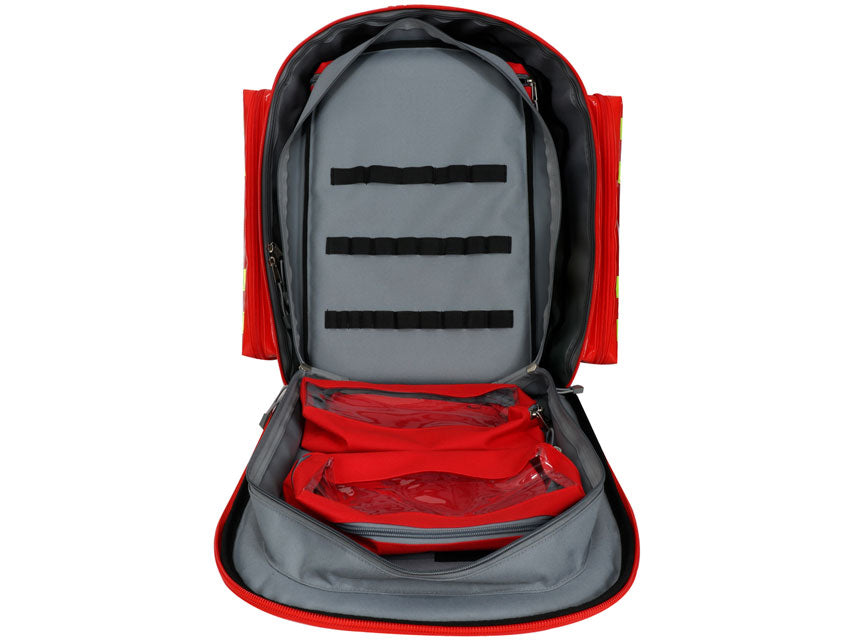 Logic 2 PVC backpack with trolley - Red