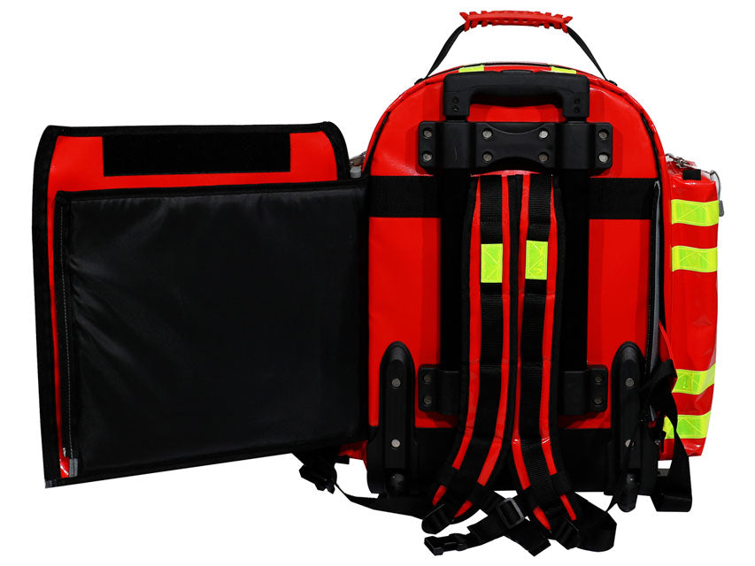 Logic 2 PVC backpack with trolley - Red