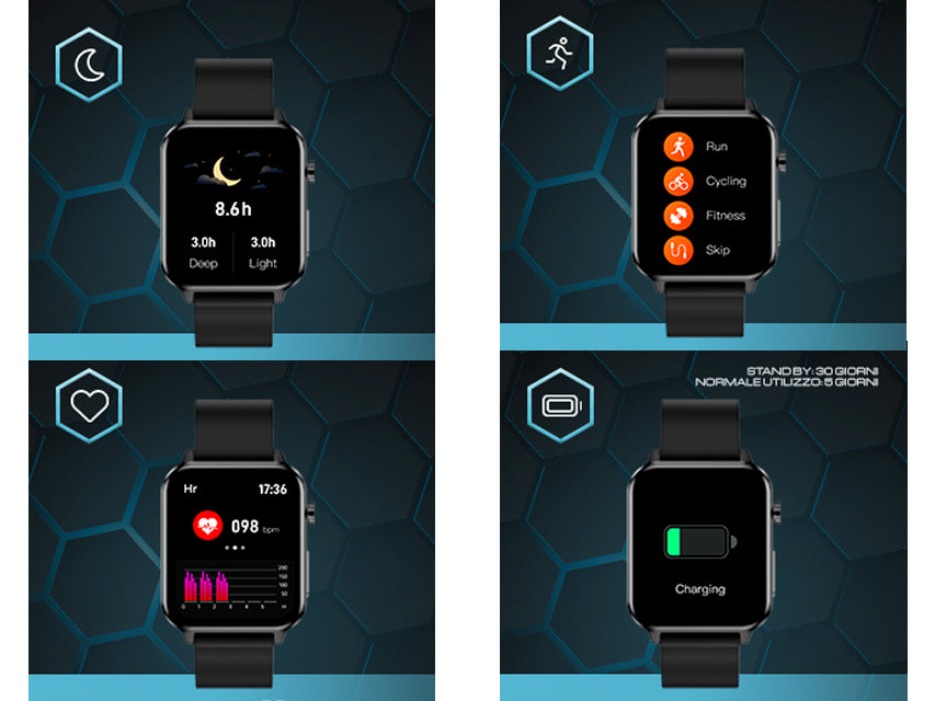 Smartwatch Quadrant - Orologio per Sport e Salute