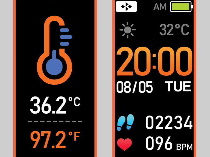 Activity Health Tracker Fitband Plus - nero
