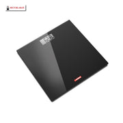 Black glass digital bathroom scale