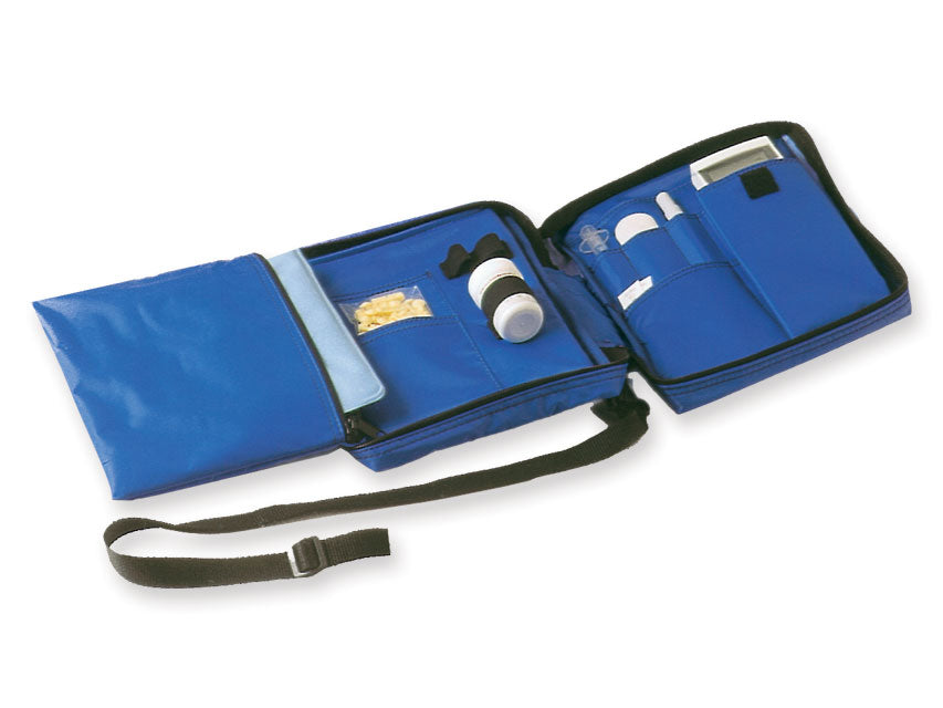 Diabetic bag vuoto - nylon blu