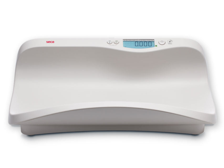 Bilancia digitale pesa neonati Seca 376 Portata 20 Kg - divisione 5 g <7,5 kg> 10 g. Classe III. Con modulo wireless per trasferimento dei valori