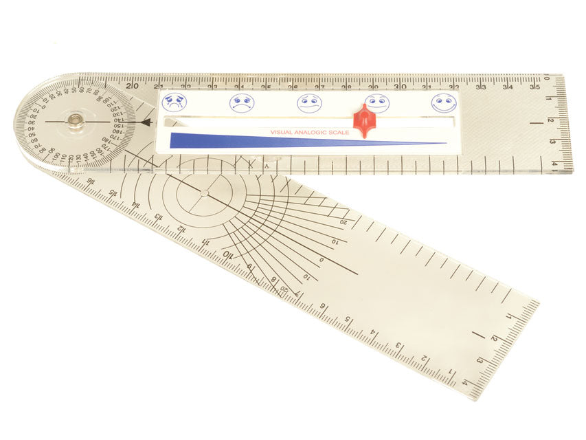 Goniometro con scala dolore - 1 pz.
