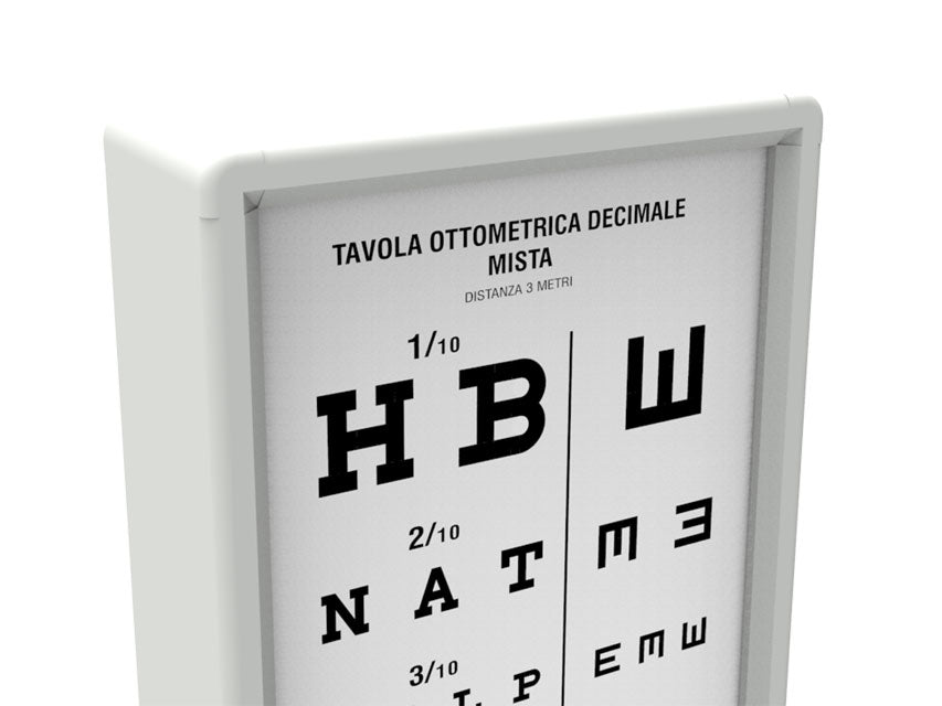 Ottotipo luminoso decimale misto - 3 metri